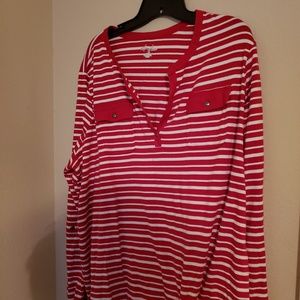 GOTTA GO!!FINAL MARKDOWN Kim Womans striped henley